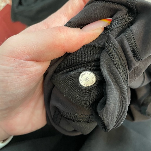 peloton lululemon black wunder under leggings size 8 - Picture 3 of 4